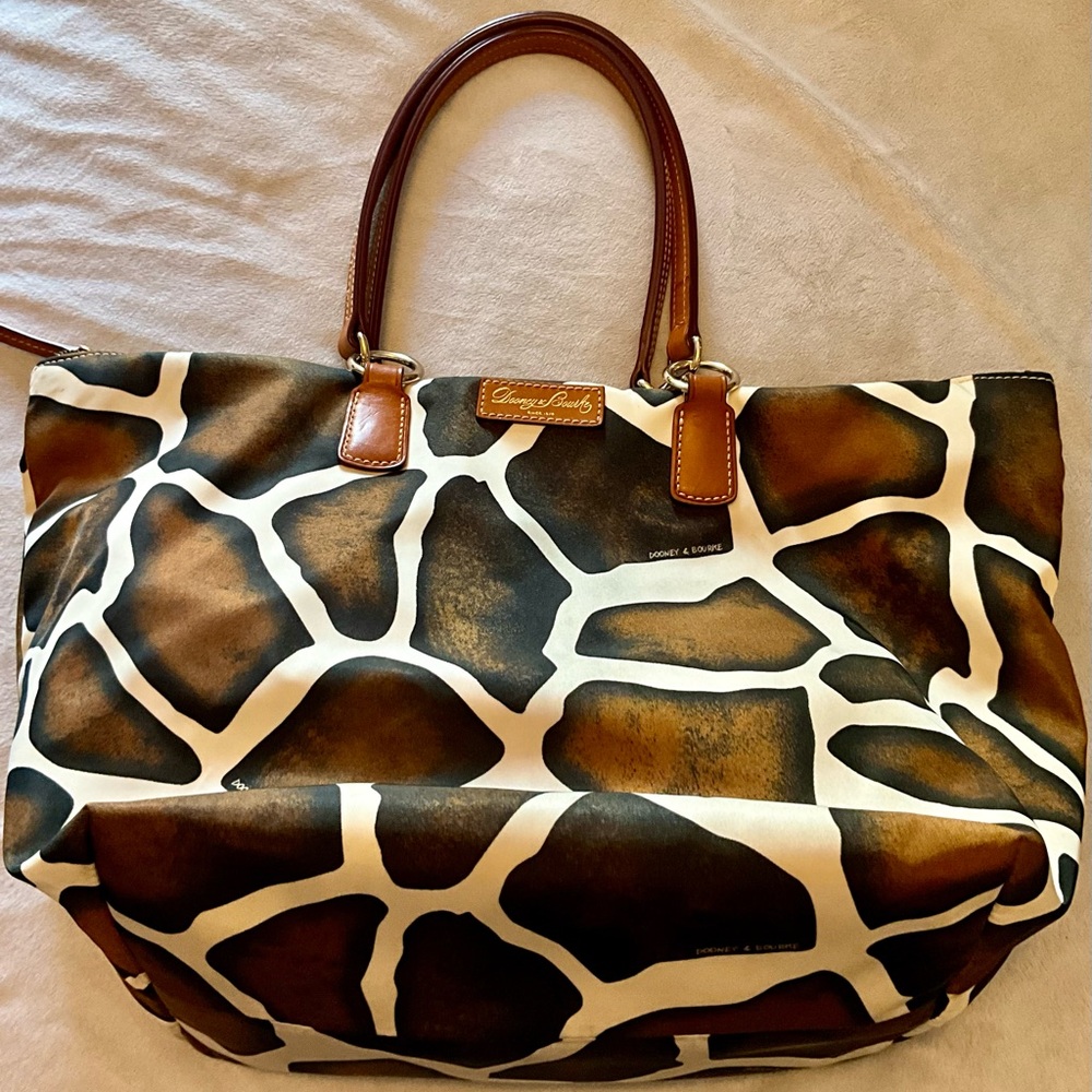Dooney & Burke Animal Print Canvas Bag